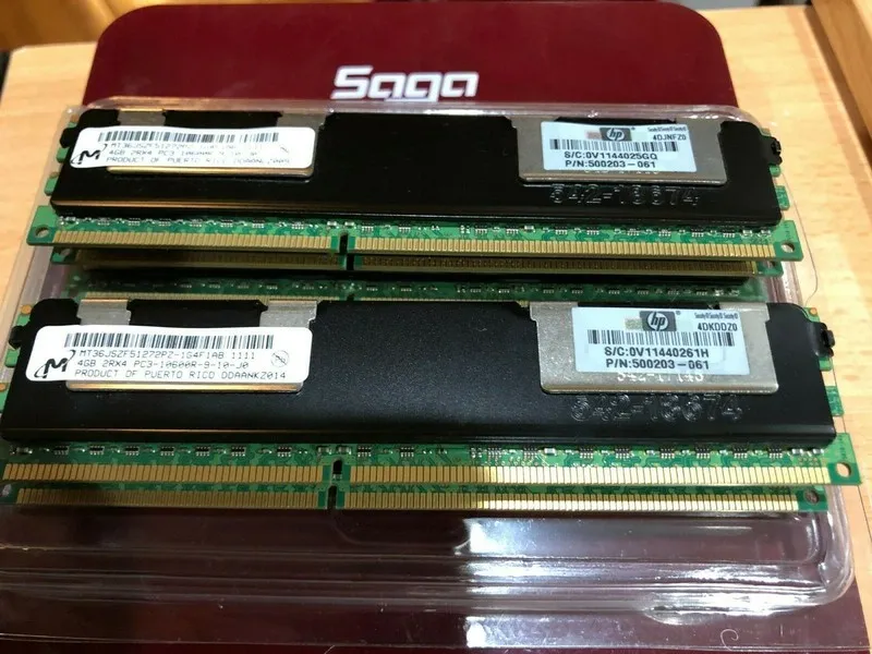 Модуль памяти 4GB HP Micron MT36JSZF51272PZ-1G4F1AB DDR3 SERVER ECC Registered 5