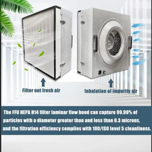 Ламинарный бокс HEPA H14-Filter Laminar Flow Hood Updated FanFilter Unit Include — фото лота 1