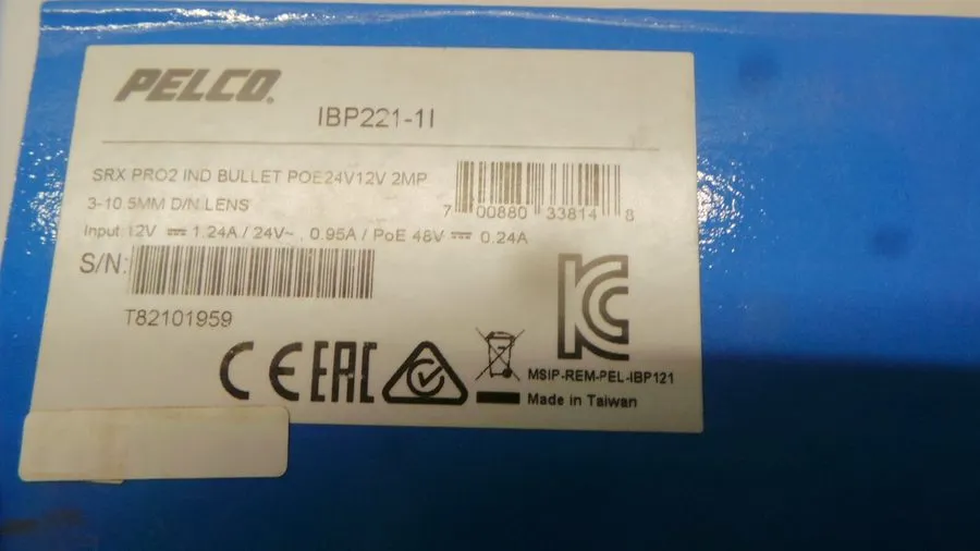 Камера Pelco IBP221-1I 2 Megapixel Sarix Pro 2 Network Indoor Bullet Camera — фото лота 1