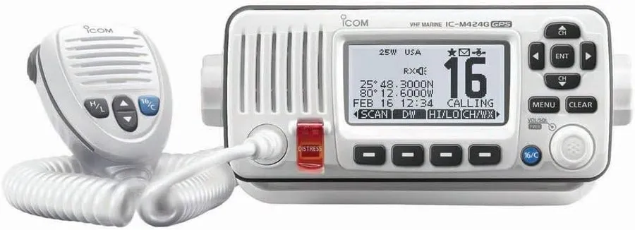Радиостанция Icom IC-M424G VHF Marine Transceiver GPS Waterproof 25W Black