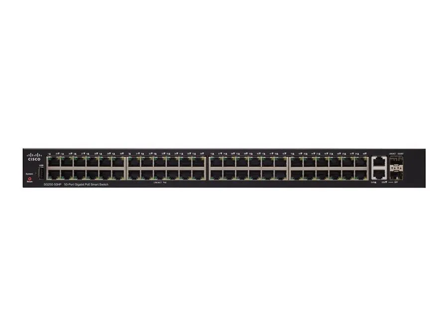 Коммутатор Cisco SG250-50-K9 50-Port Gigabit Smart Switch