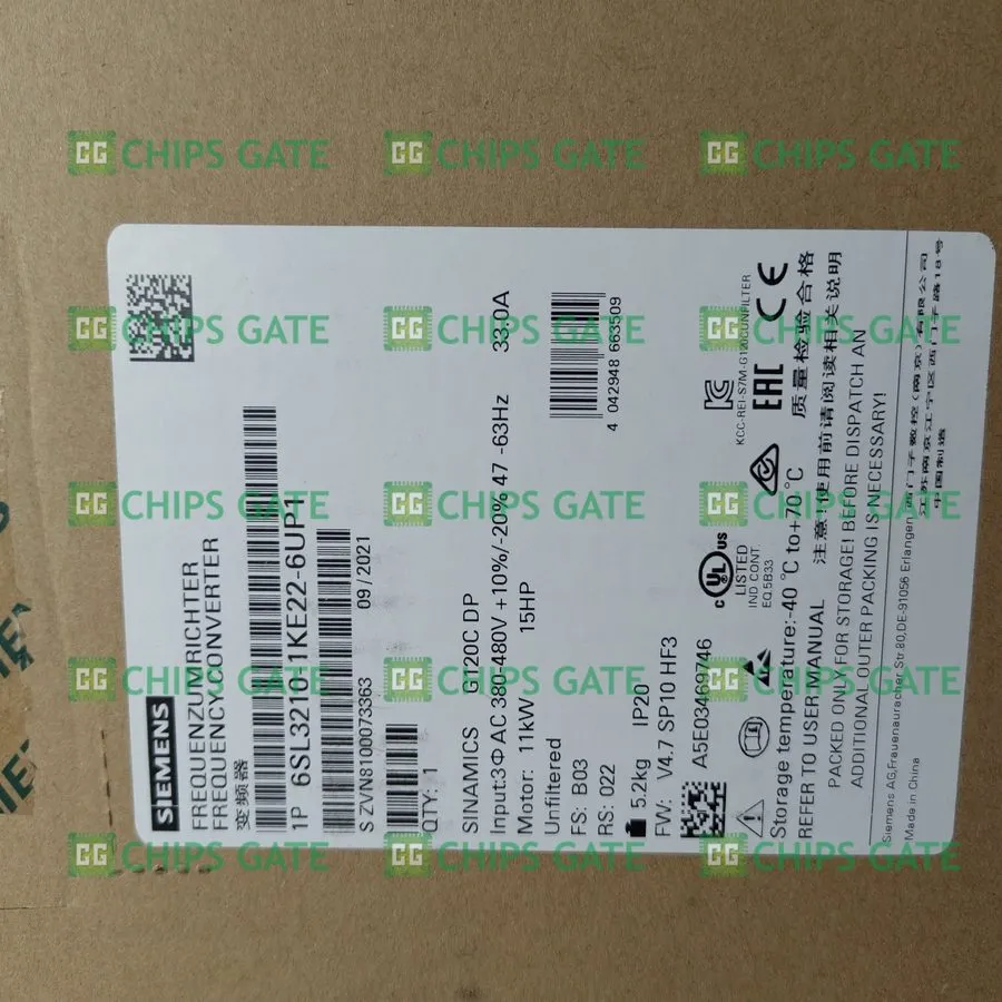 Частотный преобразователь Siemens 6SL3210-1KE22-6UP1 SINAMICS G120C 11KW Convert