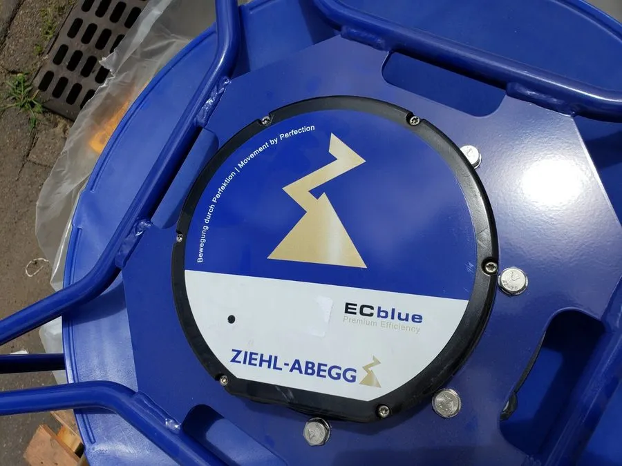 Вентилятор ZIEHL-ABEGG RH63V-ZIK.GL.VR Centrifugal Fan 380/480V 3.5KW 630MM Cool — фото лота 2