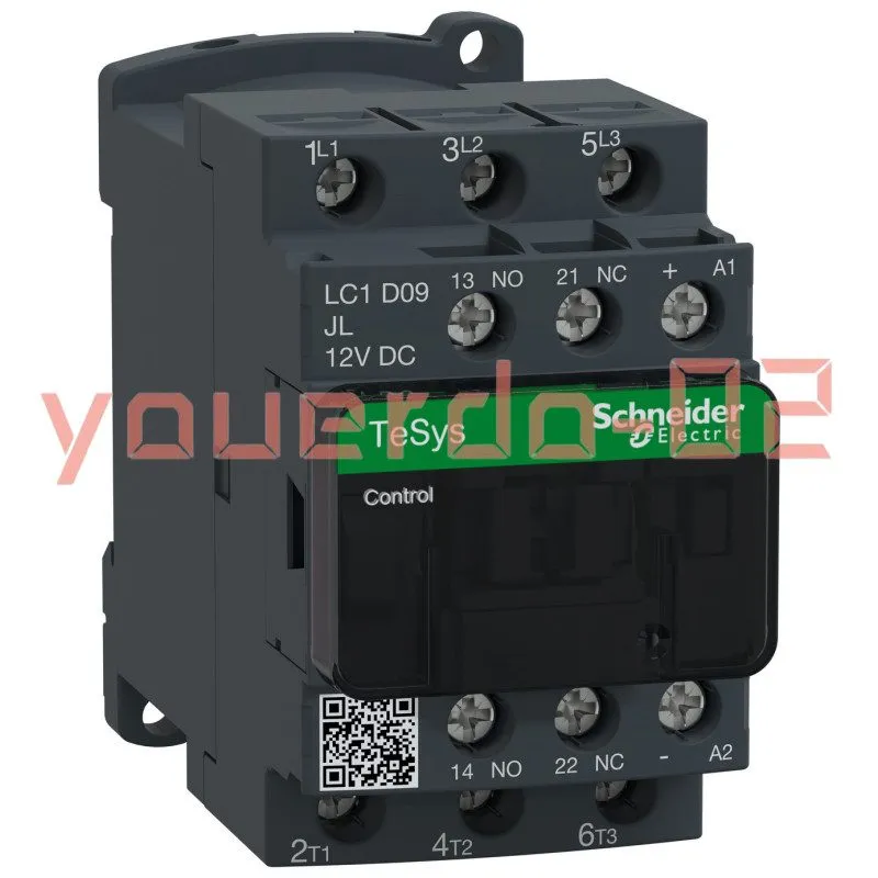 Контактор Schneider LC1D09JL TeSys Deca three-pole contactor 9 A,12V DC
