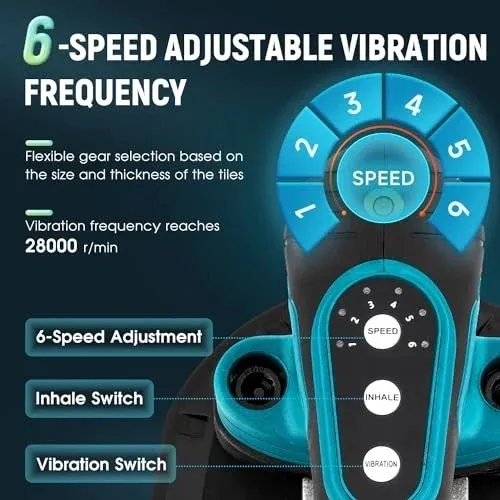 Вакуумная присоска Tile Vibration Tool 283mm Suction Cup 882lbs/400kg, Handheld  — фото лота 2