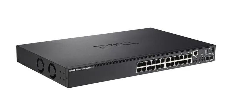 Коммутатор Dell PowerConnect 5524 24 Port Gigabit PoE 2x 10GbE SFP+ Switch
