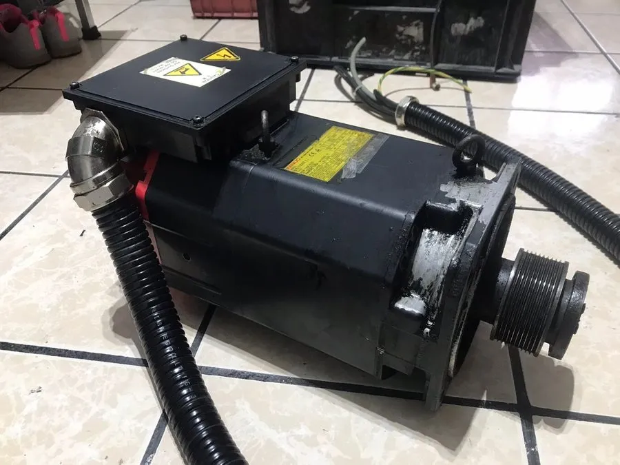Шпиндель Fanuc #A06B-1406-B150 AC Spindle Motor Damaged Electrical Box — фото лота 1