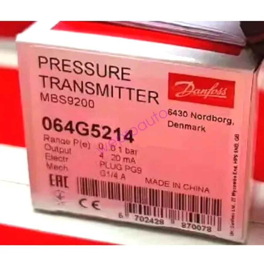 Датчик давления Danfoss Pressure Transmitter Sensor MBS9200 064G5232 0-0.2bar