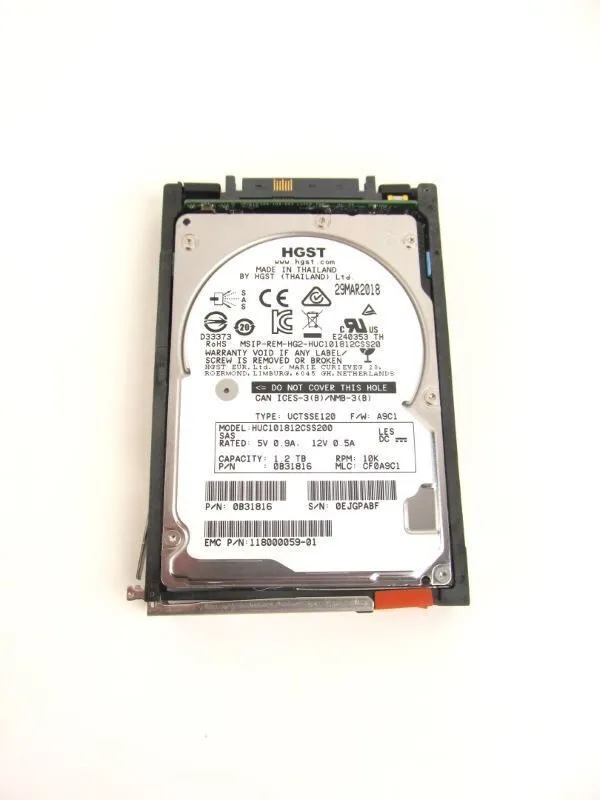 Жёсткий диск NewEMC UNITY 005051635 005051632 1.2TB 10K 12Gb 2.5" SAS HDD 005053 — фото лота 3