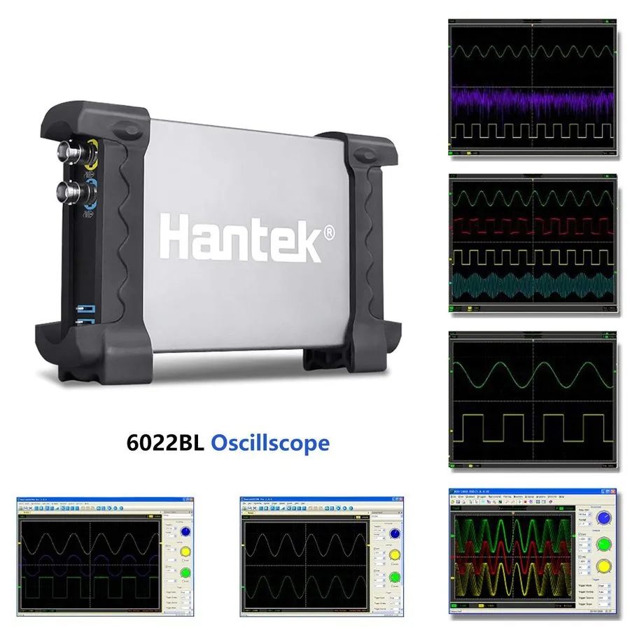 Осциллограф Hantek 6022BE 2CH FFT 20Mhz 48MSa/s PC Based USB Digital Storage Osc