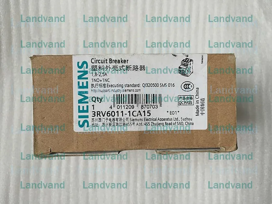 Автоматический выключатель Siemens 3RV6011-1CA15 1.8-2.5A Motor Protection Circu