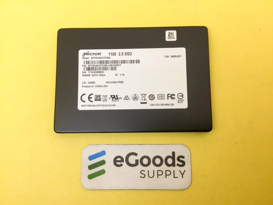 SSD-накопитель Micron 1100 2TB 2.5" SATA III Solid State Drive SSD MTFDDAK2T0TBN