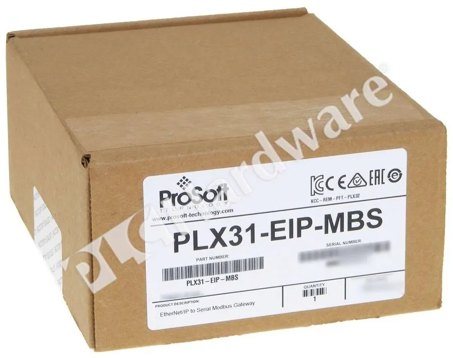 Шлюз полевой шины PROSOFT PLX31-EIP-MBS ETHERNET/IP TO MODBUS SERIAL INDUSTRIAL 