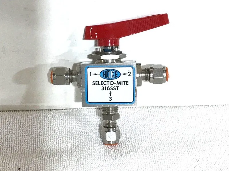 Клапан HOKE Selecto-Mite 6000PSI Stainless Steel 316 SST Ball Valve #7673G4Y