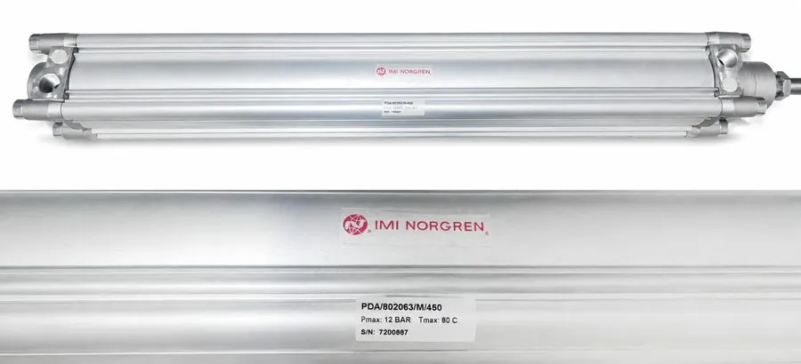 Пневмоцилиндр IMI NORGREN double acting pneumatic air cylinder PDA/802063/M/450  — фото лота 1