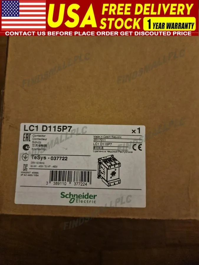 Контактор Schneider Electric Contactor LC1D115P7 / TeSys 037722