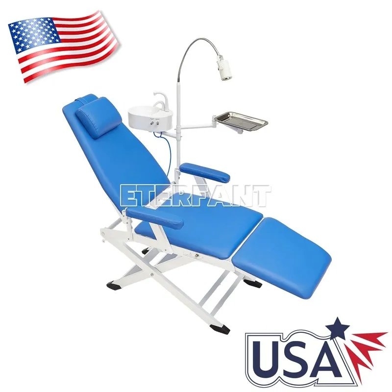 Медицинское оборудование Dental Folding Chair with LED Light/4 LED Oral Light Op — фото лота 2