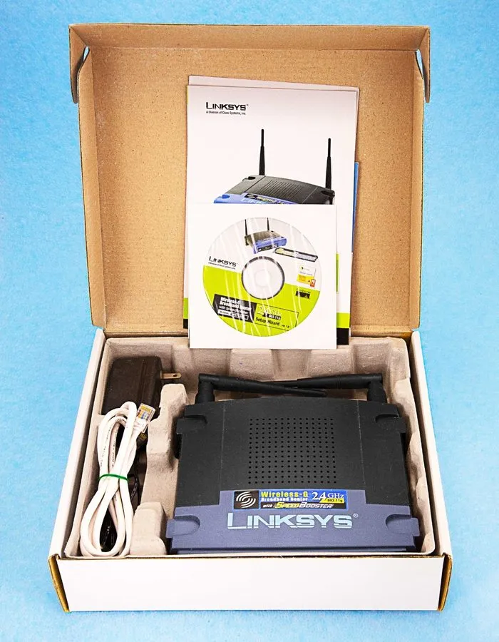 Маршрутизатор Linksys WRT54GS 54 Mbps 4-Port 10/100 Wireless G Router v7 — фото лота 2