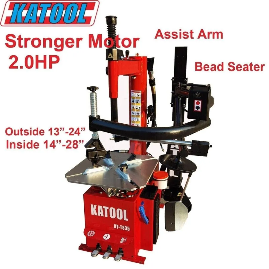 Шиномонтажный станок MechanizedUS KT-T835 Tire Changer KATOOL 2HP Motor Double A