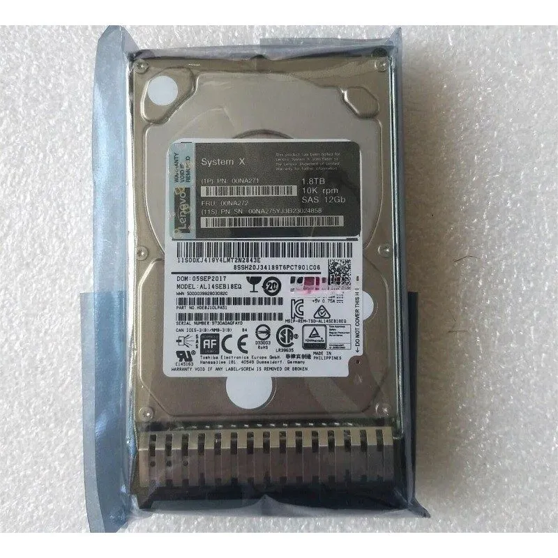 Жёсткий диск 00NA271 Lenovo IBM 1.8TB 10K 12GBps SAS 2.5" G3HS 512e HDD 00NA272 