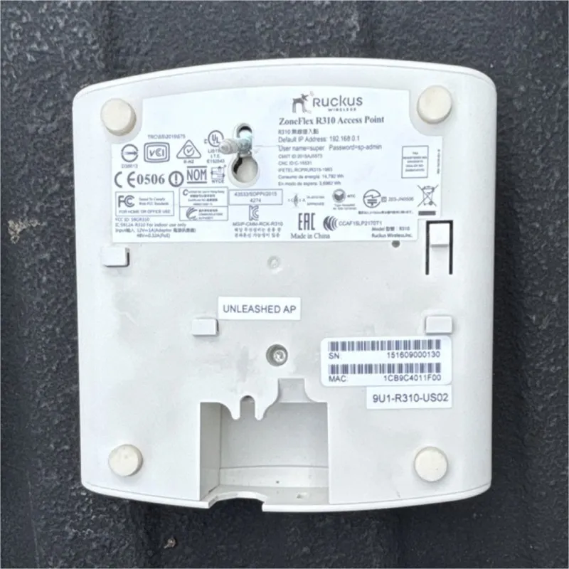 Точка доступа Wi-Fi Ruckus ZoneFlex R310 Unleashed Dual-Band Wireless Access Poi