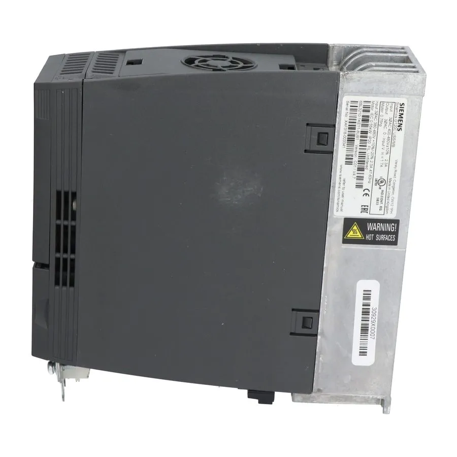 Частотный преобразователь Siemens 6SL3210-1KE11-8UB1 SINAMICS G120C UMP — фото лота 2