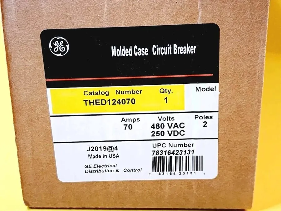 Автоматический выключатель GE GENERAL ELECTRIC 70A 240/480V 2-POLE CIRCUIT BREAK