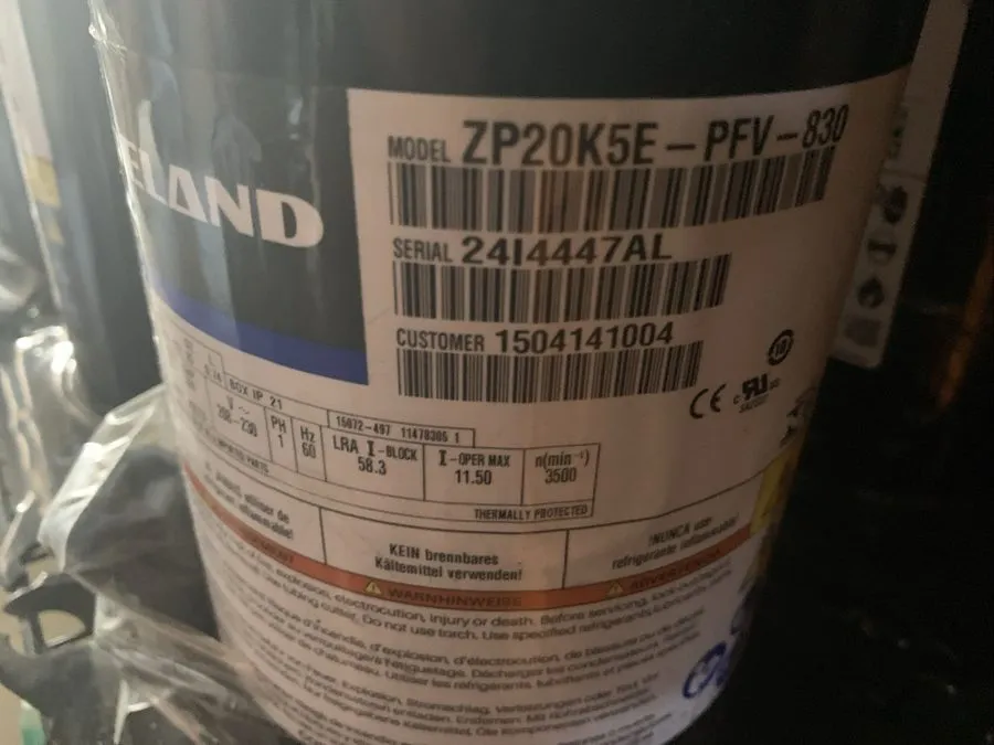 Компрессор Emerson Copeland Scroll AC Compressor ZP20K5EPFV830 G2U