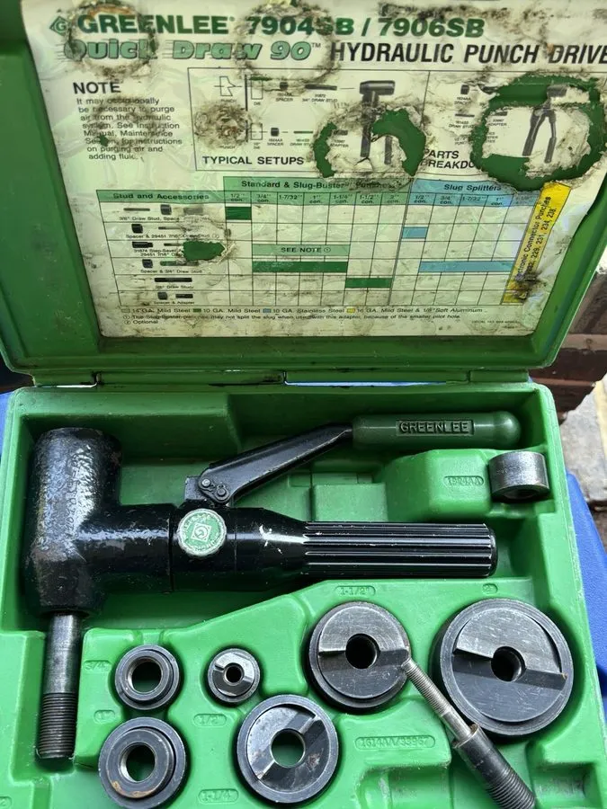 Электрооборудование GREENLEE 7806SB 7804SB Quick Draw Hydraulic Knockout *ALMOST