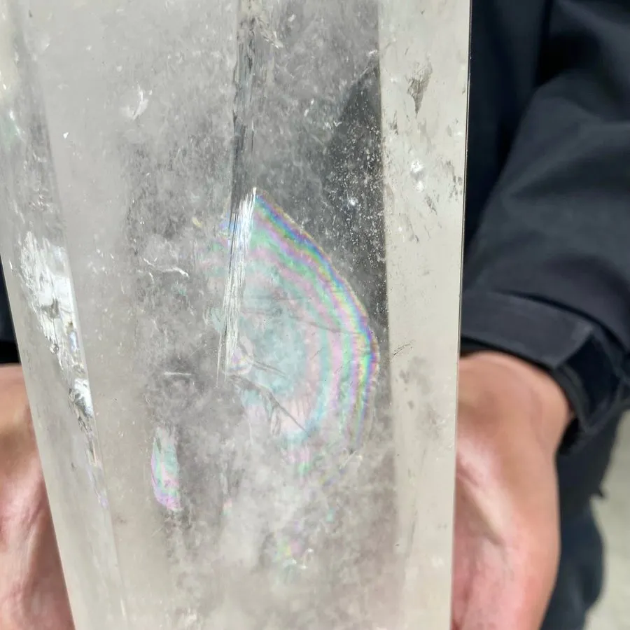 Лабораторный прибор 12.1LB Natural clear white crystal obelisk Crystal energy co