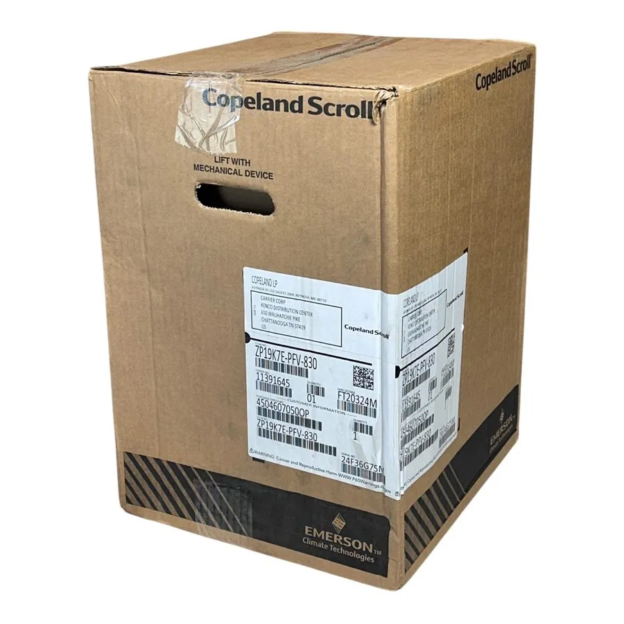 Компрессор Emerson Copeland Scroll ZP19K7E-PFV-830 Compressor 208-230V 1PH 60Hz