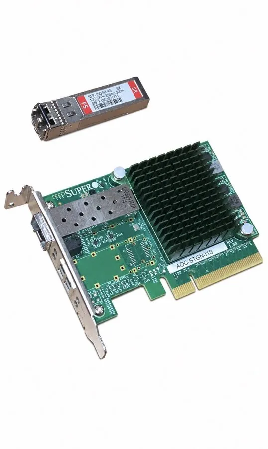 Трансивер Supermicro AOC-STGN-i1S X520-DA1 10GBe SFP+ Network Card + 10G SFP+ Tr