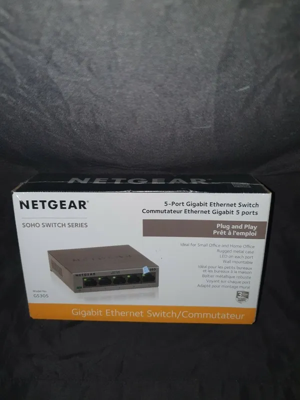 Коммутатор Netgear GS305-100PAS 5-Port Gigabit Ethernet Soho Switch Series