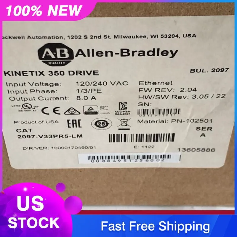 Сервопривод Allen-Bradley 2097-V33PR5-LM Kinetix 350 2.0kW Servo Drive