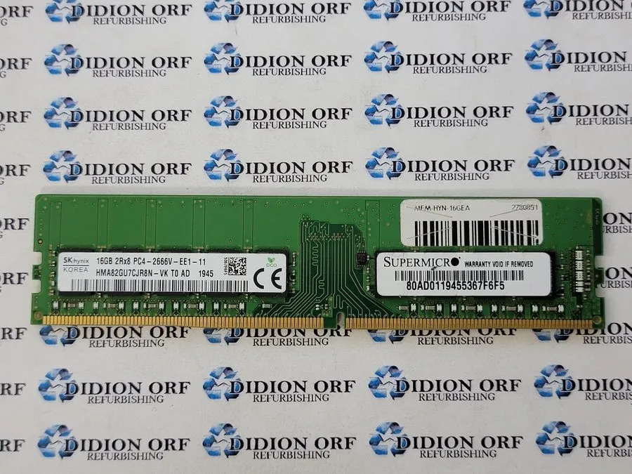 Модуль памяти SK HYNIX 16 GB DDR4 Server RAM PC4-2666V HMA82GU7CJR8N-VK, SKU 745