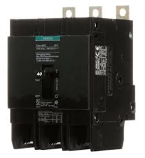 Автоматический выключатель Siemens BQD340 3 Pole 40Amp, 480V Circuit Breaker Bla
