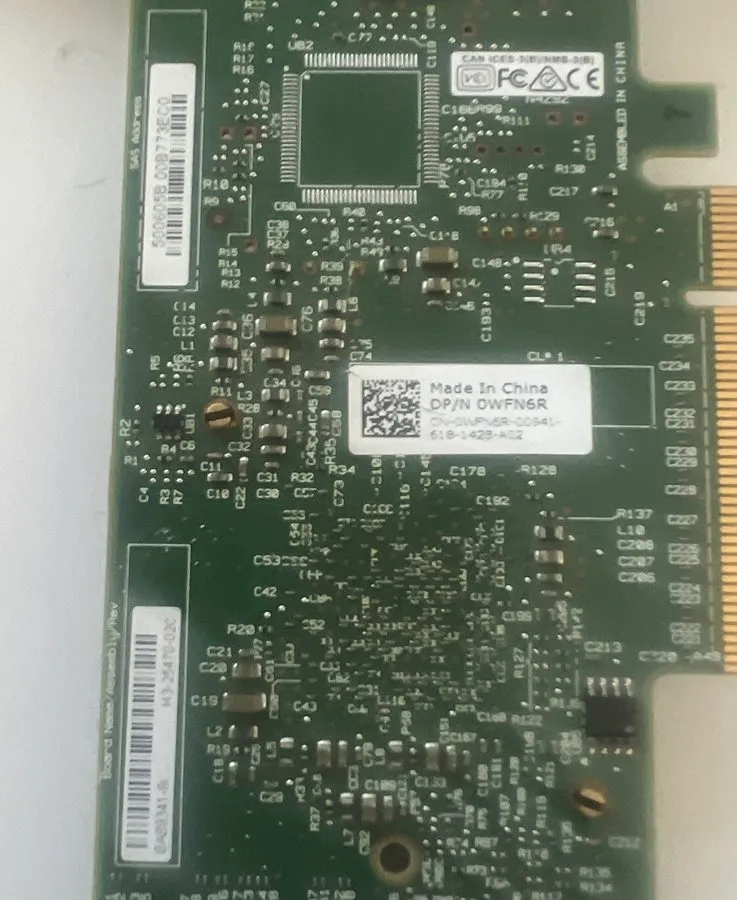 Контроллер Dell WFN6R LSI MegaRAID SAS 9341-8I 12GB/S Storage RAID Controller Ca