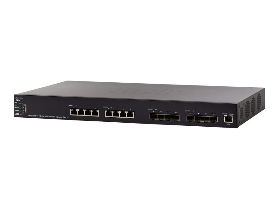 Коммутатор Cisco SX550X-16FT-K9 Switch