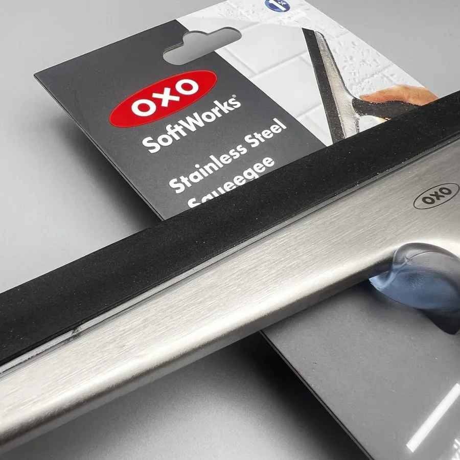 Вакуумная присоска OXO SoftWorks Stainless Steel Squeegee with Suction Cup Holde — фото лота 1