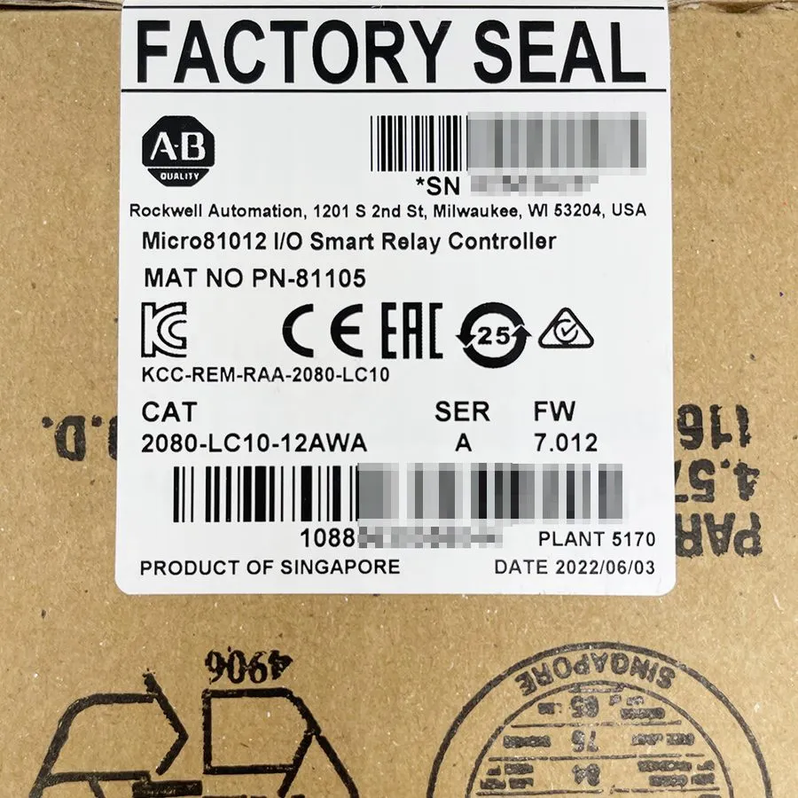 ПЛК Allen-Bradley 2080-LC10-12AWA Smart Relay Controller 100-240VAC