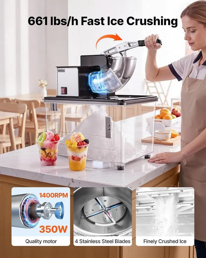 Оборудование для общепита Commercial Ice Crusher 661LBS/H, 350W Electric Snow Co