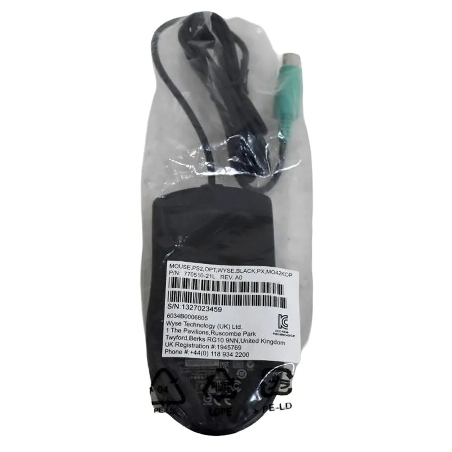 Тонкий клиент WYSE MO42KOP Black PS-2 Scroll Optical Mouse 770510-21L 85FHW — фото лота 2
