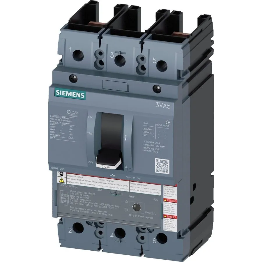 Автоматический выключатель Siemens 3VA5225-5EC61-0AA0 Molded Case Circuit Breake