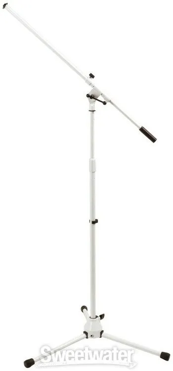 Оборудование видеонаблюдения On-Stage MS7801W Tripod Boom Microphone Stand White — фото лота 1