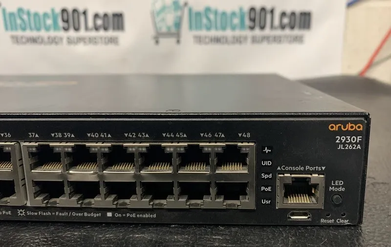 Коммутатор HPE ARUBA 2930F JL262A 48-PORT POE+ GIGABIT NETWORK SWITCH
