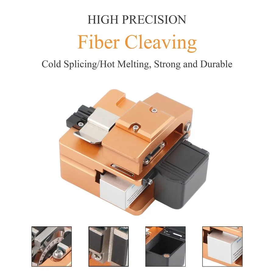 Скалыватель High Precision Fiber Optic Cleaver Tool Kit FTTT для 0.25/0.9/3.0mm 