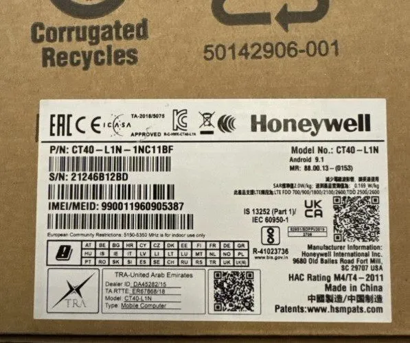 Терминал сбора данных Honeywell Dolphin Computer CT40-L1N-1NC11BF