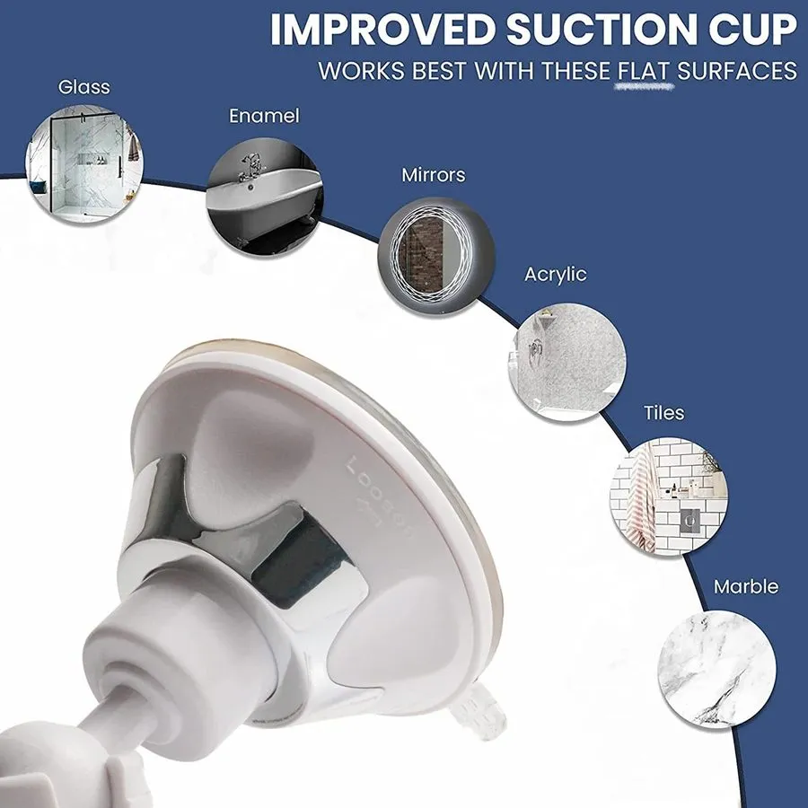 Вакуумная присоска 6.7x6.7 Inch Round Anti Fog Shower Shaving Mirror Fogless Suc — фото лота 2