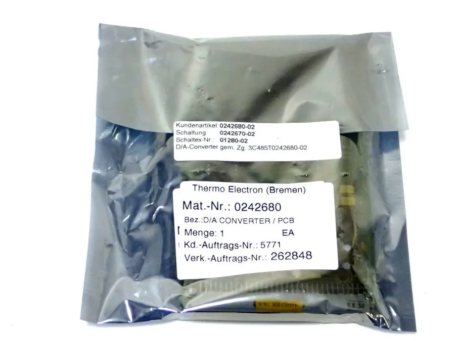 Спектрометр THERMO FINNIGAN 0242680 D/A CONVERTER PCB для MAT252 MASS SPECTROMET