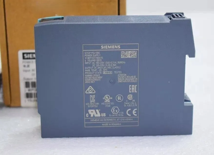 Блок питания SIEMENS 6EP1331-5BA10 SITOP 24 VDC 1.3A POWER SUPPLY